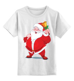 Заказать детскую футболку в Москве. Детская футболка классическая унисекс Санта Клаус от YellowCloverShop - готовые дизайны и нанесение принтов.