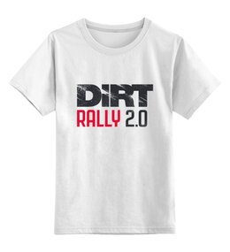 Заказать детскую футболку в Москве. Детская футболка классическая унисекс DiRT Rally от THE_NISE  - готовые дизайны и нанесение принтов.