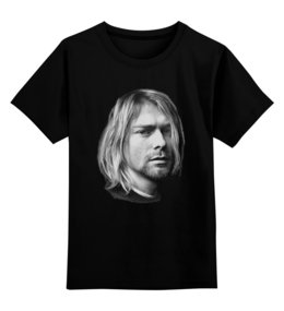 Заказать детскую футболку в Москве. Детская футболка классическая унисекс Kurt Cobain от rancid - готовые дизайны и нанесение принтов.
