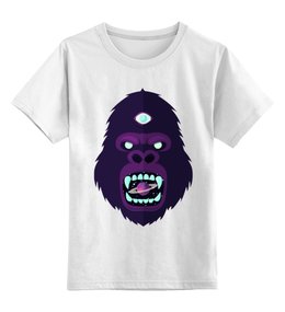 Заказать детскую футболку в Москве. Детская футболка классическая унисекс Горилла от originals - готовые дизайны и нанесение принтов.