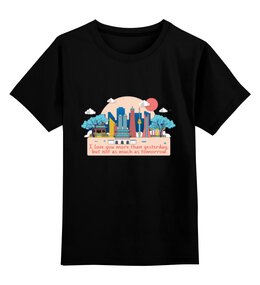 Заказать детскую футболку в Москве. Детская футболка классическая унисекс Seoul love от Анастасия - готовые дизайны и нанесение принтов.