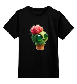 Заказать детскую футболку в Москве. Детская футболка классическая унисекс Funny cactus от Дана Столыпина - готовые дизайны и нанесение принтов.