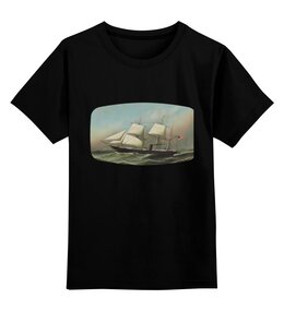 Заказать детскую футболку в Москве. Детская футболка классическая унисекс American Naval Frigate (Антонио Якобсен) от trend - готовые дизайны и нанесение принтов.