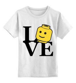 Заказать детскую футболку в Москве. Детская футболка классическая унисекс Люблю лего от Yaroslava - готовые дизайны и нанесение принтов.