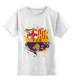 Заказать детскую футболку в Москве. Детская футболка классическая унисекс барселона от Константин   - готовые дизайны и нанесение принтов.