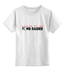 Заказать детскую футболку в Москве. Детская футболка классическая унисекс Tomb Raider от THE_NISE  - готовые дизайны и нанесение принтов.