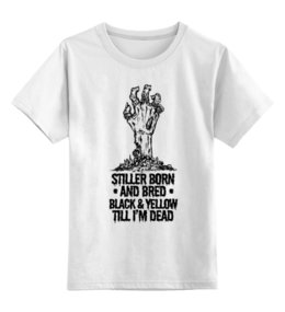 Заказать детскую футболку в Москве. Детская футболка классическая унисекс Steeler Зомби от iZOMBIE - готовые дизайны и нанесение принтов.
