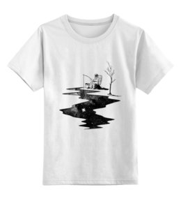 Заказать детскую футболку в Москве. Детская футболка классическая унисекс Космос от Weed Stuff`a - готовые дизайны и нанесение принтов.