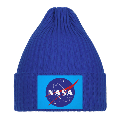 Заказать головной убор в Москве. Шапка вязаная NASA  от Jimmy Flash - готовые дизайны и нанесение принтов.