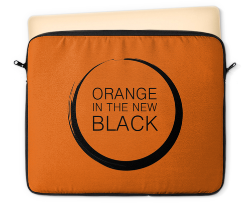 Заказать чехол для ноутбука в Москве. Чехол для ноутбука 12" Orange in the new black от Franka  - готовые дизайны и нанесение принтов.