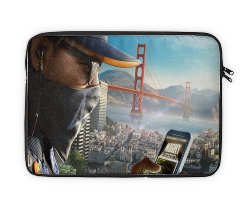 Заказать чехол для ноутбука в Москве. Чехол для ноутбука 14" "Watch Dogs 2" от tolstov.russ@mail.ru - готовые дизайны и нанесение принтов.