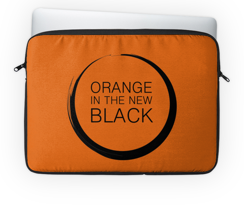 Заказать чехол для ноутбука в Москве. Чехол для ноутбука 14" Orange in the new black от Franka  - готовые дизайны и нанесение принтов.