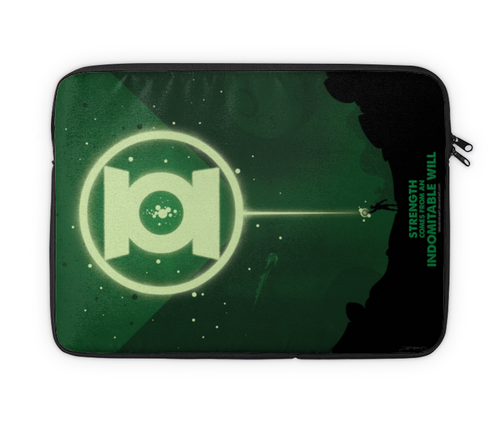 Заказать чехол для ноутбука в Москве. Чехол для ноутбука 14" Green Lantern/Зеленый Фонарь  от crash - готовые дизайны и нанесение принтов.