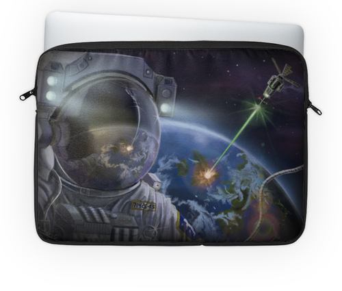 Заказать чехол для ноутбука в Москве. Чехол для ноутбука 14" Космонавт от galaxy secret - готовые дизайны и нанесение принтов.