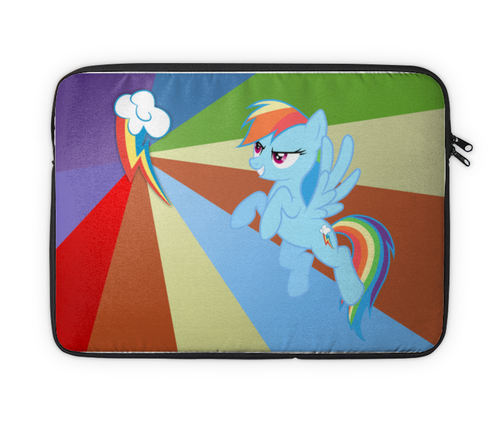 Заказать чехол для ноутбука в Москве. Чехол для ноутбука 14" Rainbow Dash Color Line от shadow_dash - готовые дизайны и нанесение принтов.