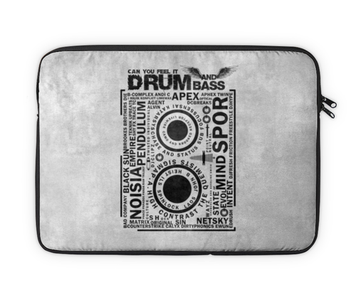 Заказать чехол для ноутбука в Москве. Чехол для ноутбука 14" Drum and Bass от Vladec11 - готовые дизайны и нанесение принтов.