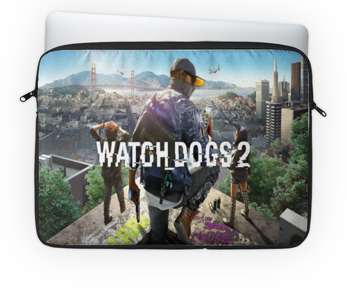 Заказать чехол для ноутбука в Москве. Чехол для ноутбука 14" "Watch Dogs 2" от tolstov.russ@mail.ru - готовые дизайны и нанесение принтов.