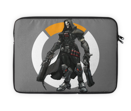 Заказать чехол для ноутбука в Москве. Чехол для ноутбука 14" Overwatch Reaper / Жнец Овервотч от crash - готовые дизайны и нанесение принтов.