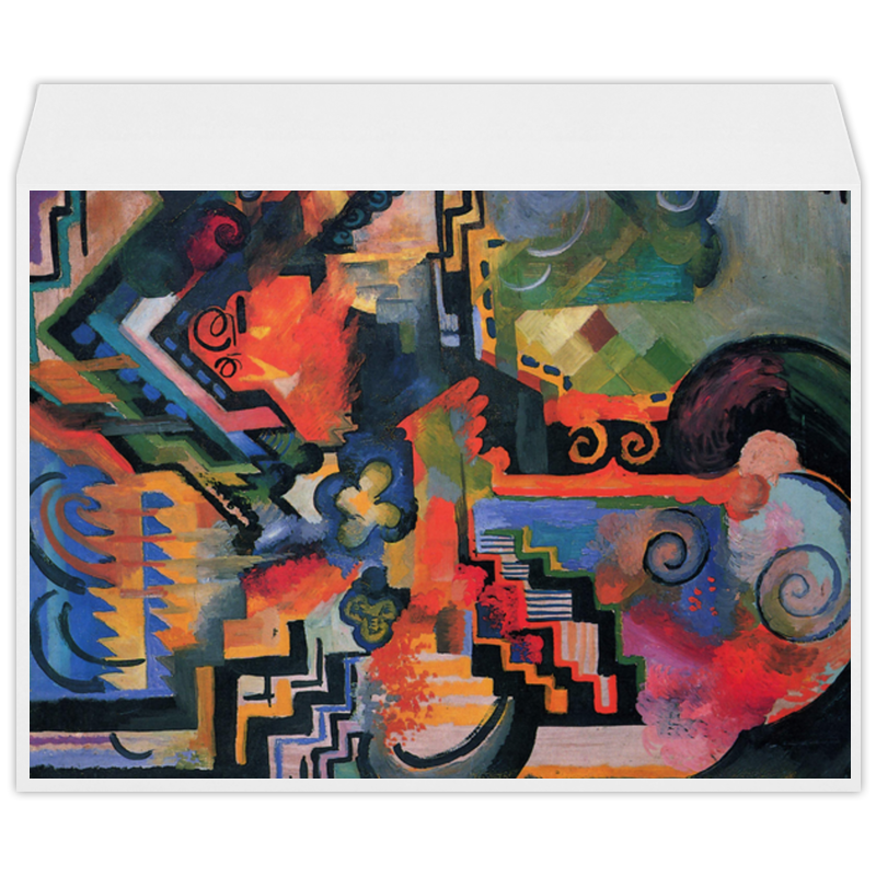 Printio Конверт большой С4 Цветовая композиция (август маке) printio коврик для мышки цветовая композиция август маке