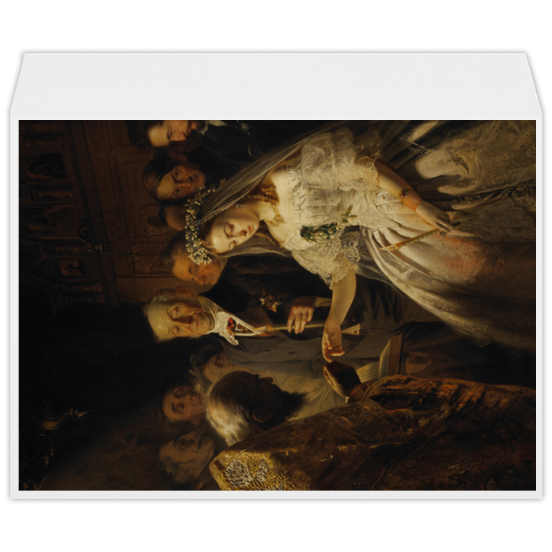 Printio Конверт большой С4 Неравный брак (картина пукирева) printio пазл 43 5×31 4 см 408 элементов неравный брак картина пукирева