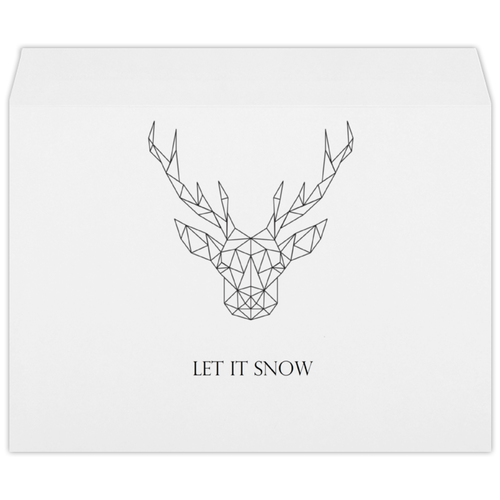 Заказать конверт в Москве. Конверт большой С4 Dear Deer от Disignshop - готовые дизайны и нанесение принтов.