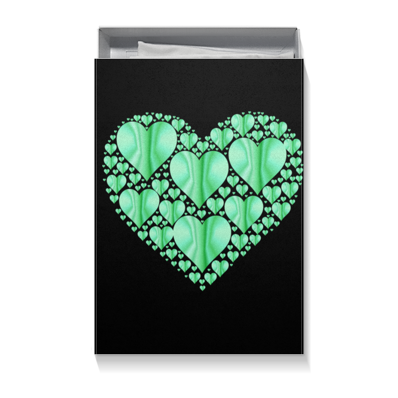 Printio Коробка для футболок Сердце именной комплект прикольных парных футболок с принтом свадебное сердце