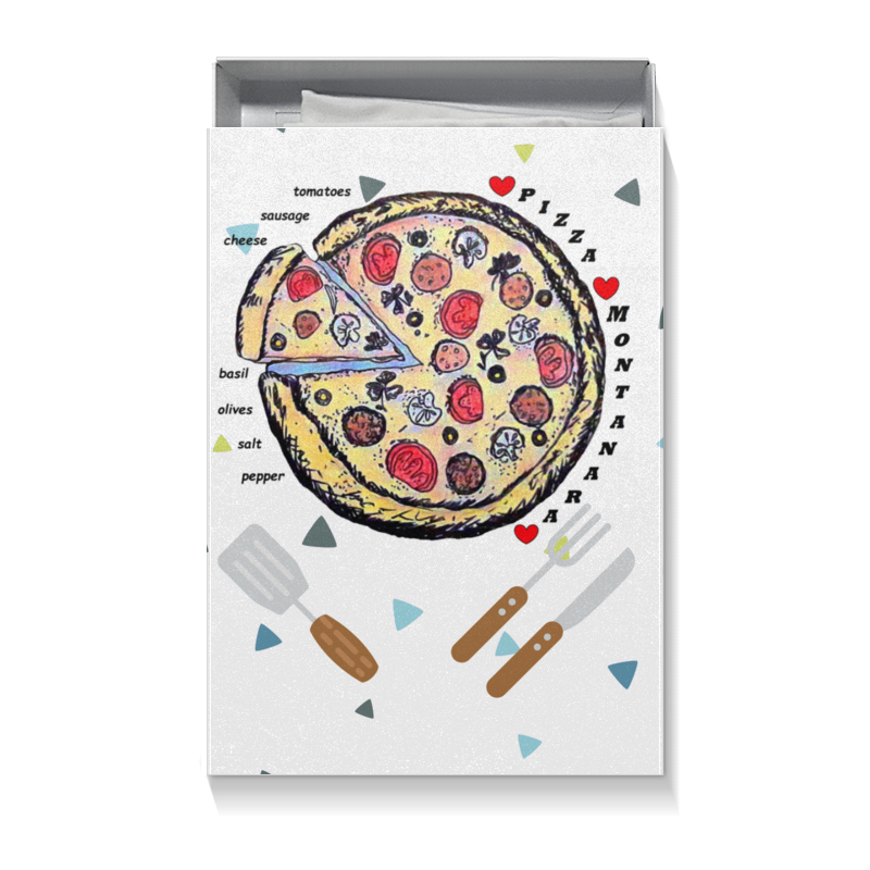 Printio Коробка для футболок Пицца пицца еда и бизнес