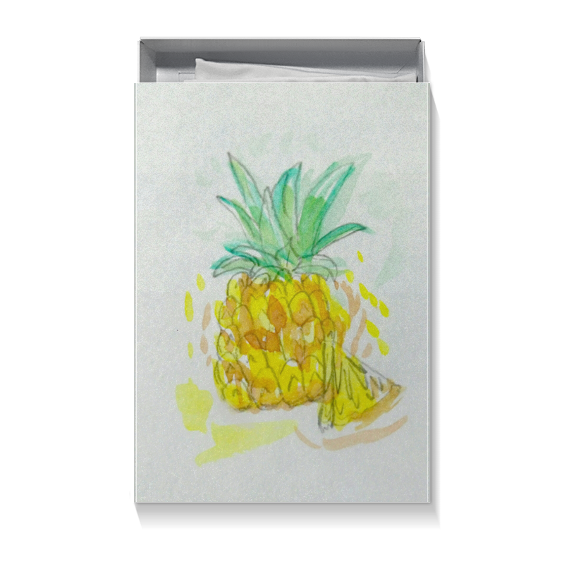 printio майка классическая ананас сочный спелый вкусный и полезный Printio Коробка для футболок Ананас