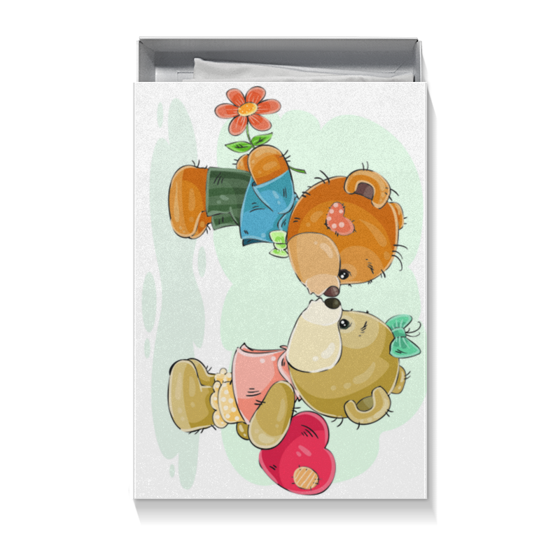 Printio Коробка для футболок Влюблённые медвежата printio фартук влюблённые медвежата