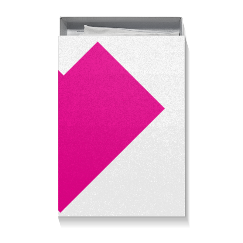 Printio Коробка для футболок Розовое сердце танграм printio коробка для футболок розовое настроение
