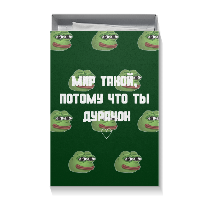Printio Коробка для футболок Pepe frog printio футболка классическая мир такой потому что ты – дурачок