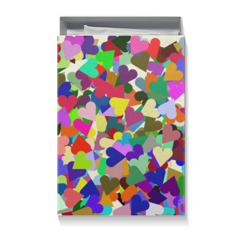 Printio Коробка для футболок Орнамент яркие сердца printio коробка для футболок разноцветные сердца орнамент