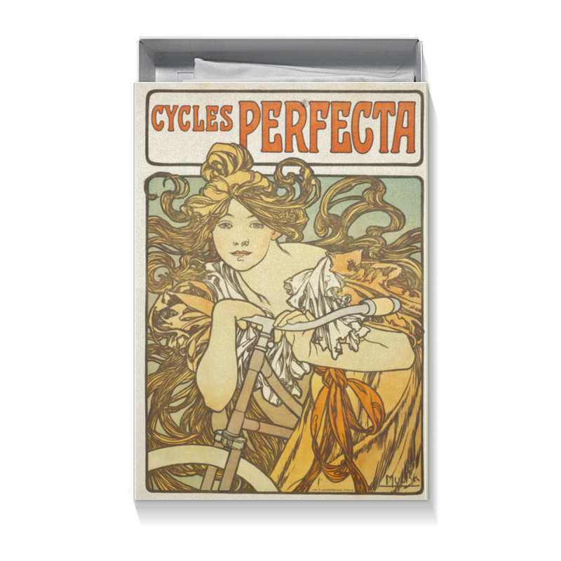printio пакет 15 5x22x5 см cycles perfecta альфонс муха Printio Коробка для футболок Cycles perfecta альфонса мухи