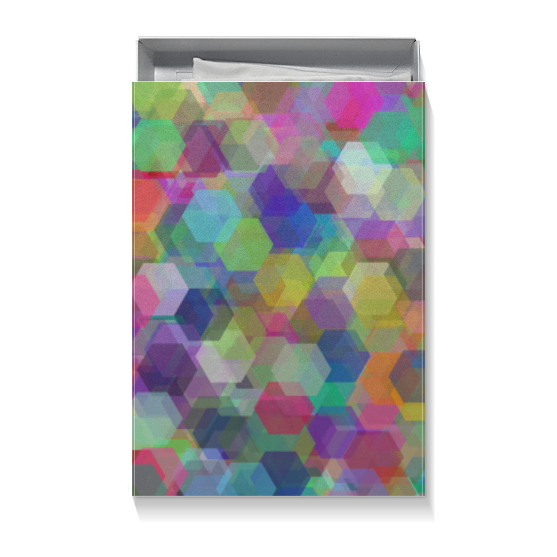 Printio Коробка для футболок Разноцветные кристаллы (орнамент)