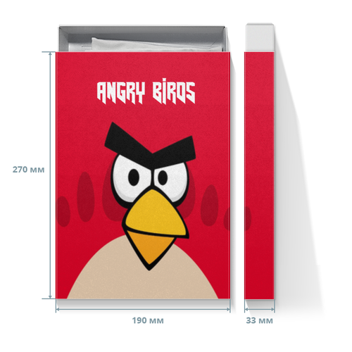 Заказать подарочную упаковку в Москве. Коробка для футболок Angry Birds (Terence) от Аня Лукьянова - готовые дизайны и нанесение принтов.