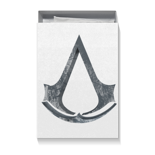 Заказать подарочную упаковку в Москве. Коробка для футболок Assassin’s Creed от GeekFox  - готовые дизайны и нанесение принтов.