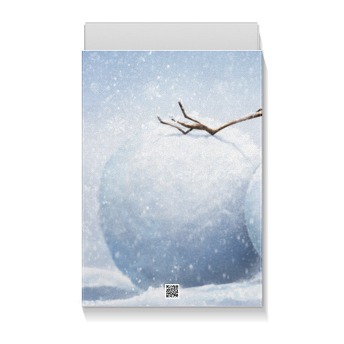 Заказать подарочную упаковку в Москве. Коробка для футболок Снеговик от дарья  - готовые дизайны и нанесение принтов.