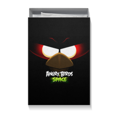 Заказать подарочную упаковку в Москве. Коробка для футболок Space (Angry Birds) от Аня Лукьянова - готовые дизайны и нанесение принтов.