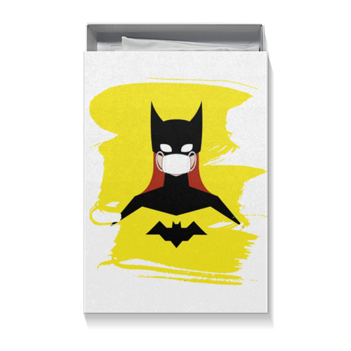 Заказать подарочную упаковку в Москве. Коробка для футболок Бэт-герл (Коллекция: Герои носят маски) от GeekFox  - готовые дизайны и нанесение принтов.