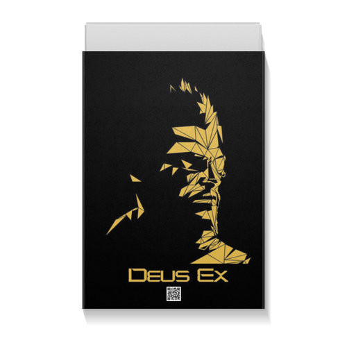 Заказать подарочную упаковку в Москве. Коробка для футболок Deus Ex от GeekFox  - готовые дизайны и нанесение принтов.