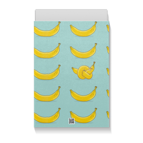 Заказать подарочную упаковку в Москве. Коробка для футболок банан от queen  - готовые дизайны и нанесение принтов.