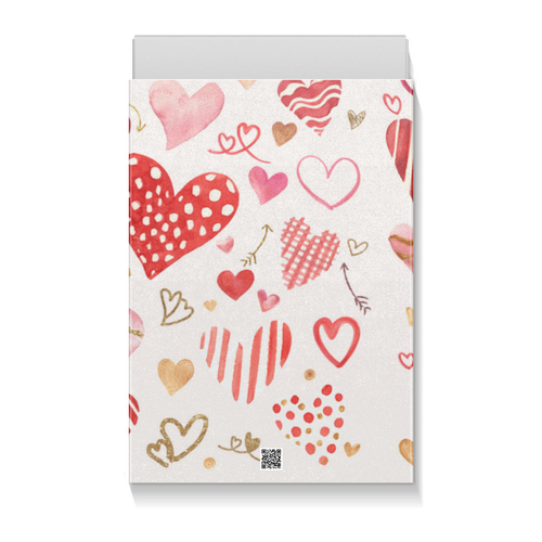 Заказать подарочную упаковку в Москве. Коробка для футболок День святого Валентина от FireFoxa - готовые дизайны и нанесение принтов.