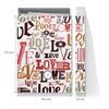Заказать подарочную упаковку в Москве. Коробка для футболок Love (Любовь) от Андрей Новиков - готовые дизайны и нанесение принтов.