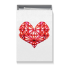 Заказать подарочную упаковку в Москве. Коробка для футболок Сердце геометрическое оттенки красного от Анна - готовые дизайны и нанесение принтов.