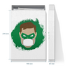 Заказать подарочную упаковку в Москве. Коробка для футболок Зеленый фонарь (Коллекция: Герои носят маски) от GeekFox  - готовые дизайны и нанесение принтов.