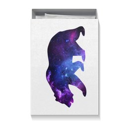 Заказать подарочную упаковку в Москве. Коробка для футболок Space animals от FireFoxa - готовые дизайны и нанесение принтов.