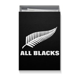 Заказать подарочную упаковку в Москве. Коробка для футболок All Blacks от rugby - готовые дизайны и нанесение принтов.