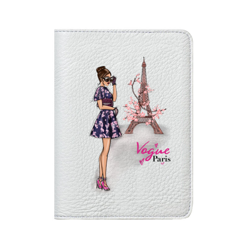 Printio Кожаная обложка для паспорта Vogue paris ✈️💙