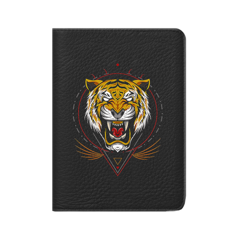 кожаная обложка для паспорта ск россии Printio Кожаная обложка для паспорта Год тигра