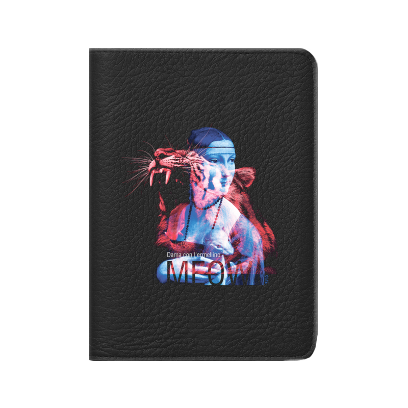 Printio Кожаная обложка для паспорта «дама с горностаем» пк кидс тойз дв обложка для паспорта цвет рыжий